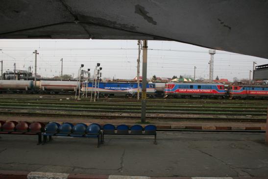 Mit der Bahn durch Rumänien: Bahnhof in Craiova