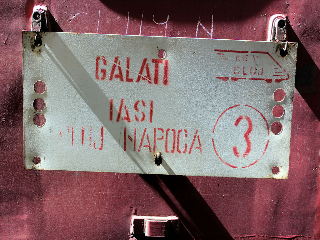 Mit der Bahn durch Rumänien - Zug von Galati von Iasi