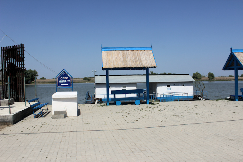 Die Anlegestelle in Mila 23 im Donaudelta