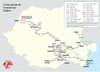 Streckennetz des Eisenbahnverkehrsunternehmens TFC (Transferoviar Călători)